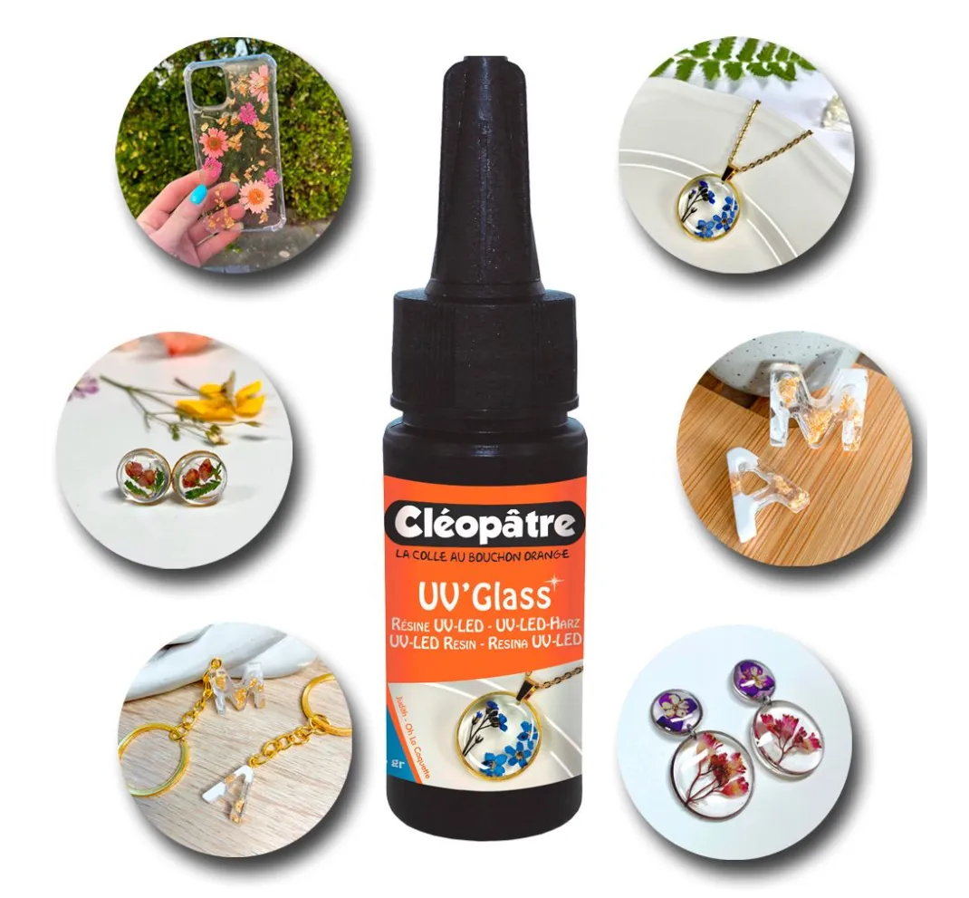 Cléopâtre Schmuck Gießen|Modelliermassen>UV-Gießharz " Resin UV'Glass"