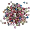 Kinder VBS XXL Perlen|Perlenmix>VBS Acrylperlen "Bunt-Opak Marmoriert", Ø 12 mm, 200 g
