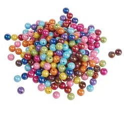 Kinder VBS XXL Perlen|Perlensterne>VBS Acrylperlen "Bunt-Opak", Ø 12 mm, 250 g