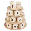 VBS Adventskalender|Holz, Mdf & Pappmaché>Adventskalender "Häuser-Pyramide"