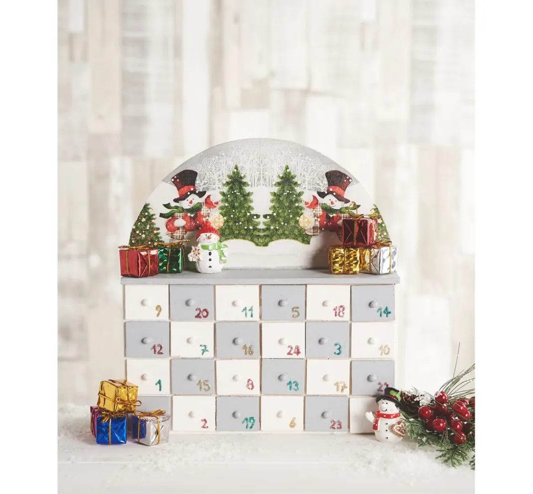 VBS Adventskalender|Serviettentechnik>Adventskalender mit 24 Schüben