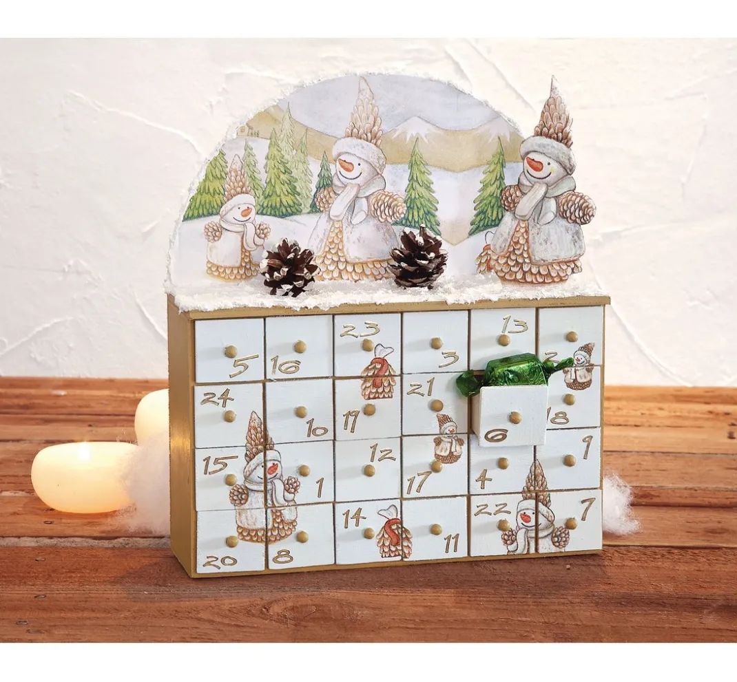 VBS Adventskalender|Serviettentechnik>Adventskalender mit 24 Schüben