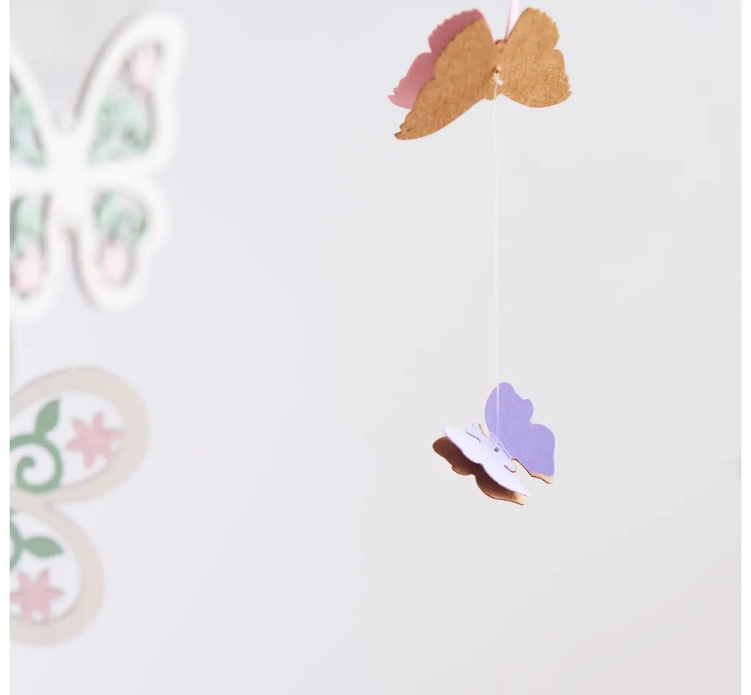 VBS Anhänger|Holz, Mdf & Pappmaché>Anhänger "Blumen, Herzen und Schmetterlinge"