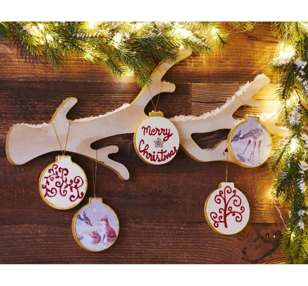 VBS Décopatch|Anhänger>Anhänger "Weihnachtskugeln", flach