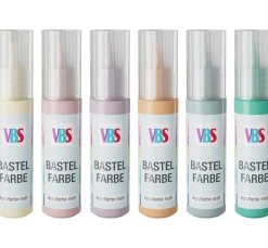 Kinder VBS Bastelfarbe|Farbsets>Bastelfarben-Set "Pastel"