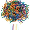 VBS XXL Bastelzubehör|Holz, Mdf & Pappmaché>VBS Bastelhölzer "Bunt", 500 Stück