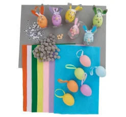 Kinder VBS Deko-Bastelsets|Bastelsets>Bastelset "Bunte Hasen"