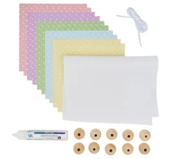 Kinder VBS Papier-Bastelsets|Deko-Bastelsets>Bastelset "Hasenfamilie"