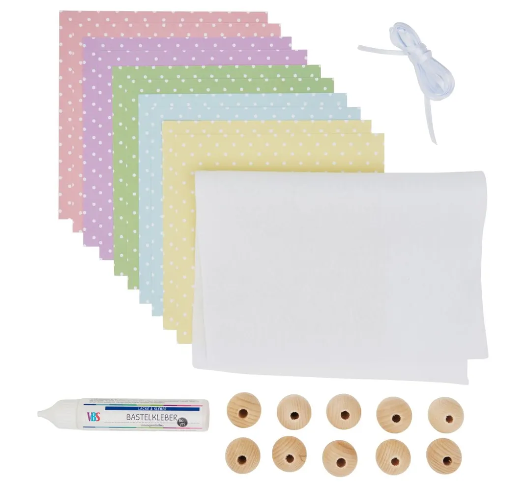 Kinder VBS Papier-Bastelsets|Deko-Bastelsets>Bastelset "Hasenfamilie"