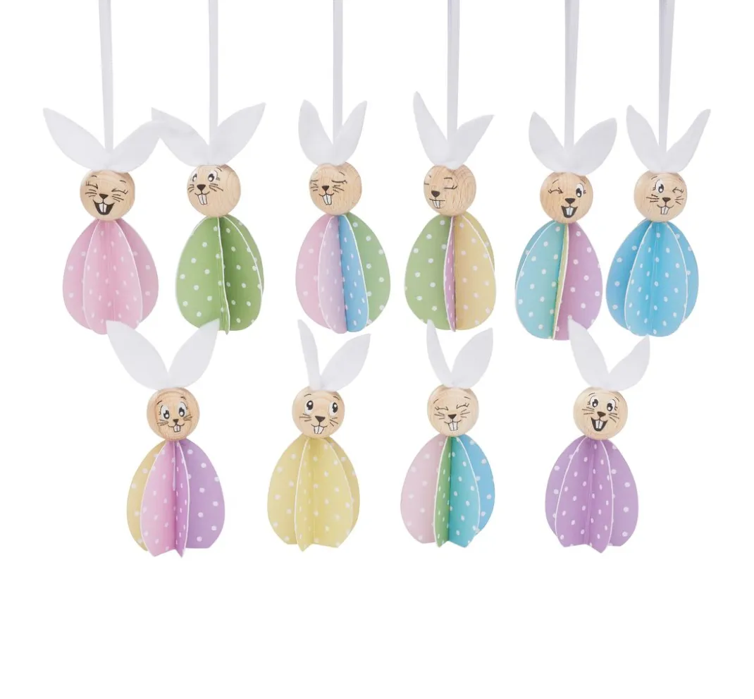 Kinder VBS Papier-Bastelsets|Deko-Bastelsets>Bastelset "Hasenfamilie"