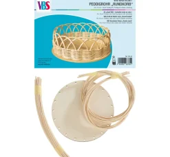 VBS Peddigrohr Flechten>Bastelset Peddigrohr "Rundkorb"