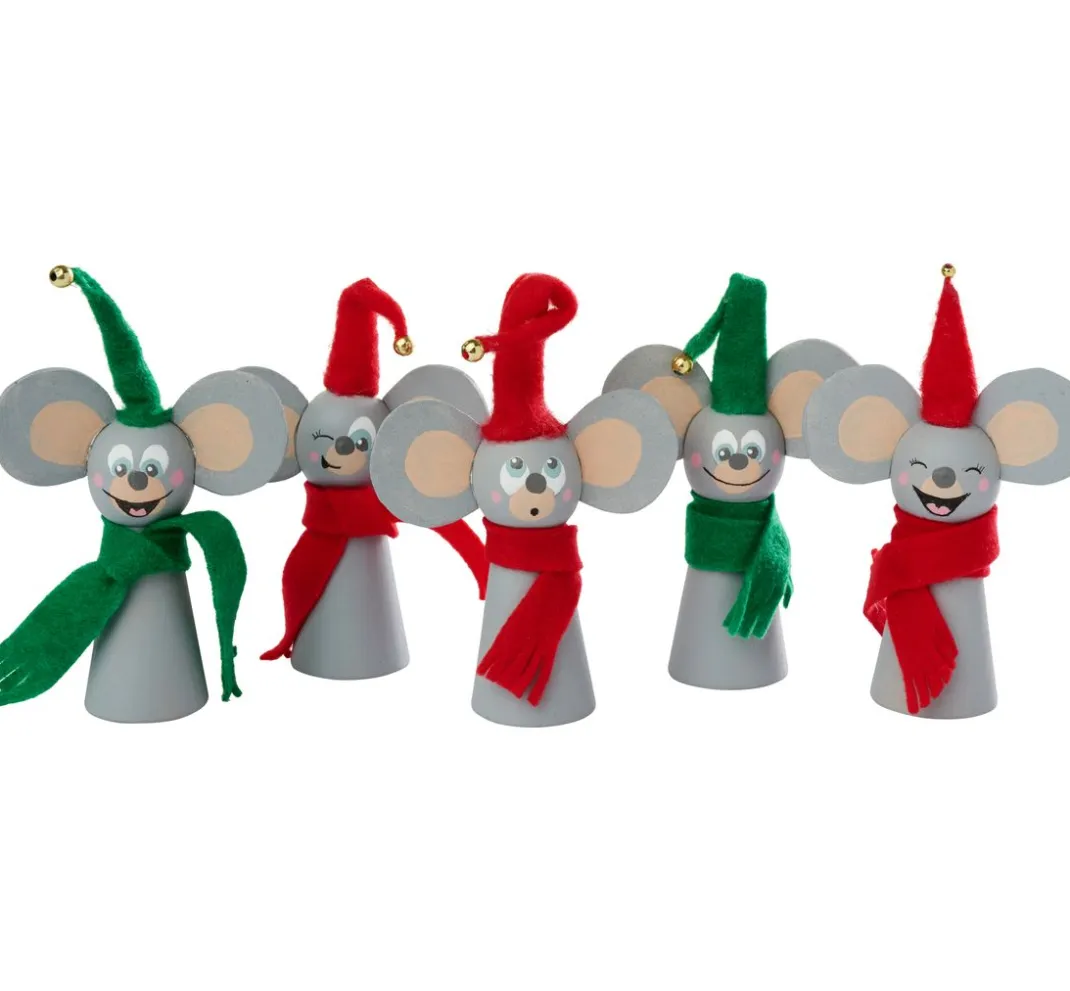 Kinder VBS Deko-Bastelsets>Bastelset "Weihnachtsmäuse"