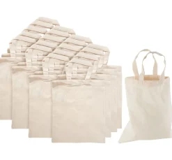 VBS XXL Textil-Design|Taschen-Design>VBS Baumwolltaschen "22 x 26 cm", Naturweiß, 20 Stück