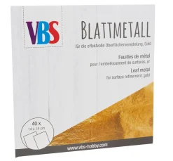 VBS XXL Vergolden|Vergolden>VBS Blattmetall, 40 Blatt