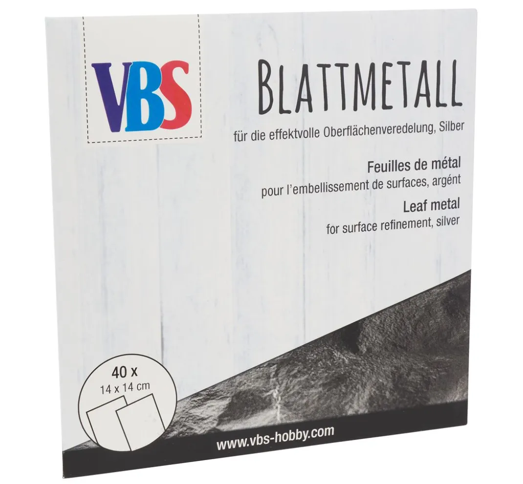 VBS XXL Vergolden|Vergolden>VBS Blattmetall, 40 Blatt