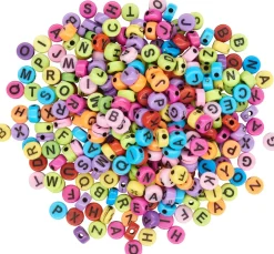 Kinder VBS Perlen|Buchstabenperlen>Buchstabenperlen "Bunt", rund