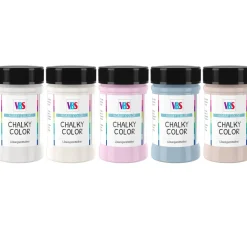 VBS Kreidefarbe|Effektfarbe>Chalky Color "Chalet", 5er-Set - Kreidefarbe