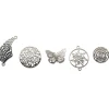 VBS Anhänger & Charms>Charms- Verbinder Mix, flach