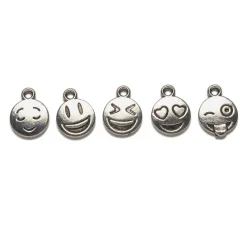 VBS Anhänger & Charms|Dekoelemente>Charms-Anhänger "Emoticon"