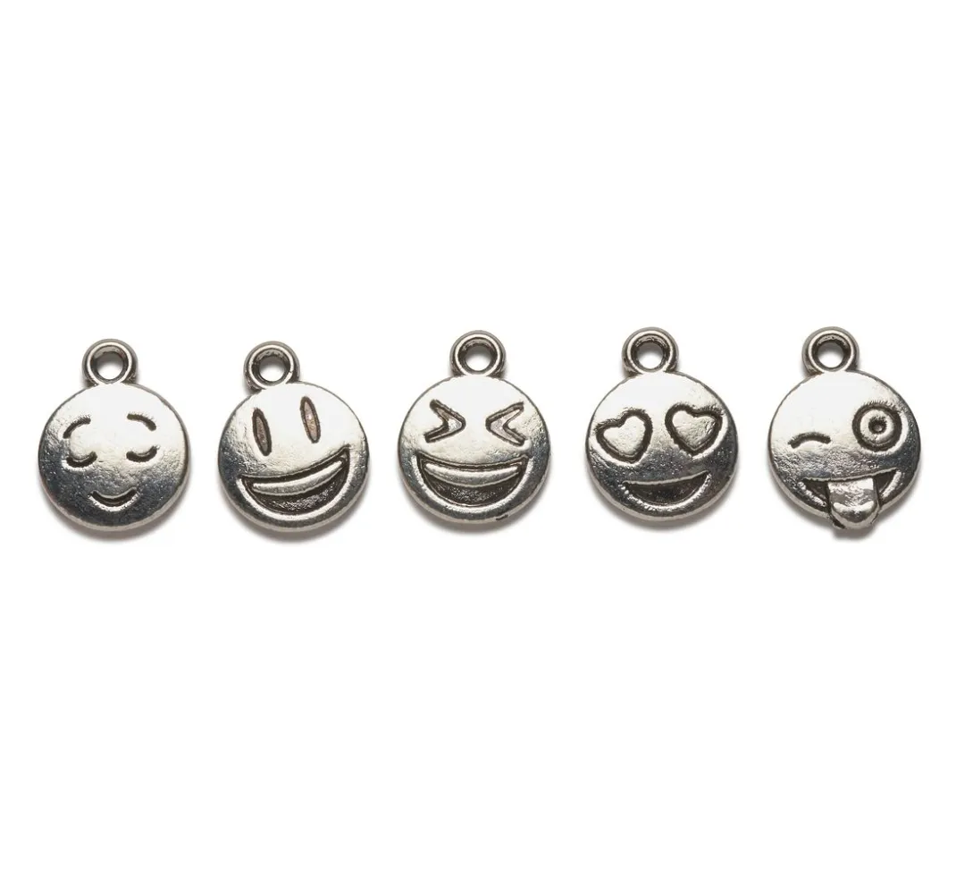 VBS Anhänger & Charms|Dekoelemente>Charms-Anhänger "Emoticon"
