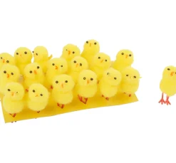 Kinder VBS Chenilledraht|Dekofiguren & -Objekte>Chenille Küken "Höhe 4 cm", 18 Stück
