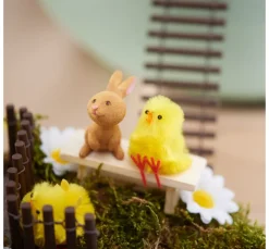 VBS Streuteile|Dekofiguren & -Objekte>Chenille Küken "Höhe 4 cm"