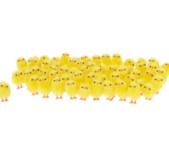 VBS XXL Streuteile|Dekofiguren & -Objekte>VBS Chenille Küken "Höhe 3 cm", 60 Stück