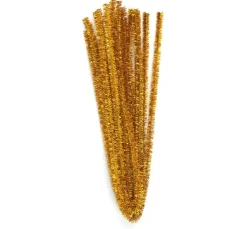 Kinder VBS Chenilledraht|Bastelzubehör>Chenilledraht "Gold", Ø 8 mm, 50 cm, 10 Stück