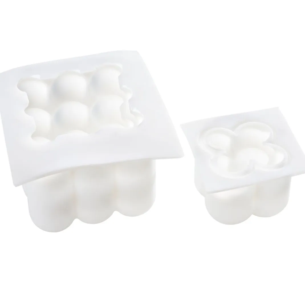 VBS Kerzen Gestalten|Gießformen>3D Silikon Kerzengießform "Bubble"