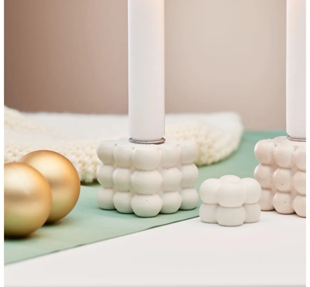 VBS Kerzen Gestalten|Gießformen>3D Silikon Kerzengießform "Bubble"