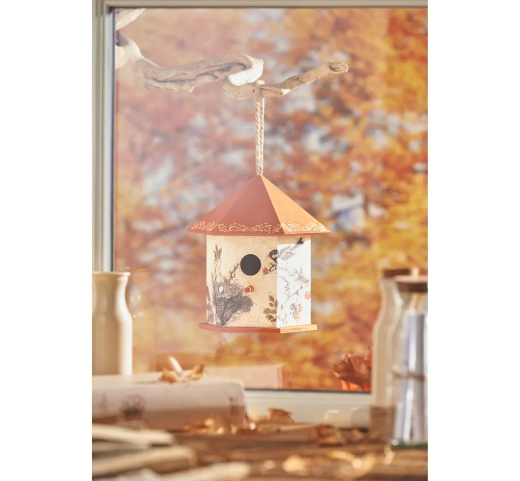 VBS Serviettentechnik|Decoupage>Deko-Vogelhaus, 6-eckig