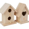 VBS Serviettentechnik|Holz, Mdf & Pappmaché>Deko-Vogelhäuser "Minis", 2er-Set