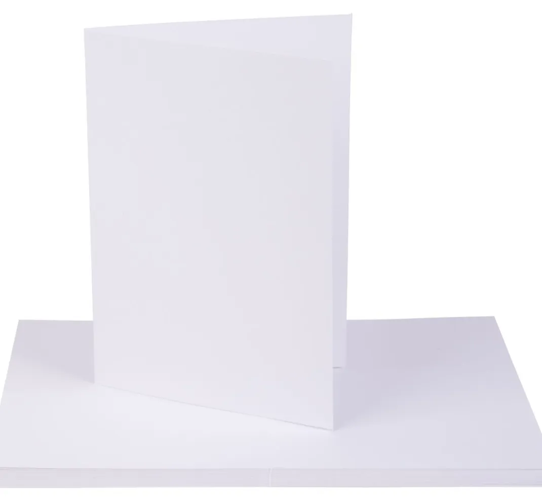VBS Kartengestaltung|Karten & Umschläge>Doppelkarten "Weiß", Hochformat