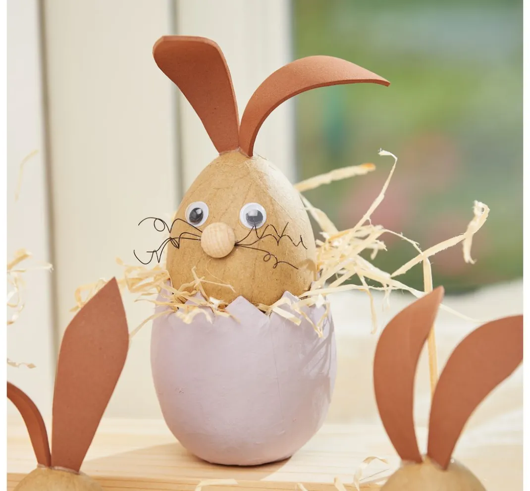 Kinder VBS Holz|Decoupage>Eierschalen, 5 Stück, Ø 6 cm