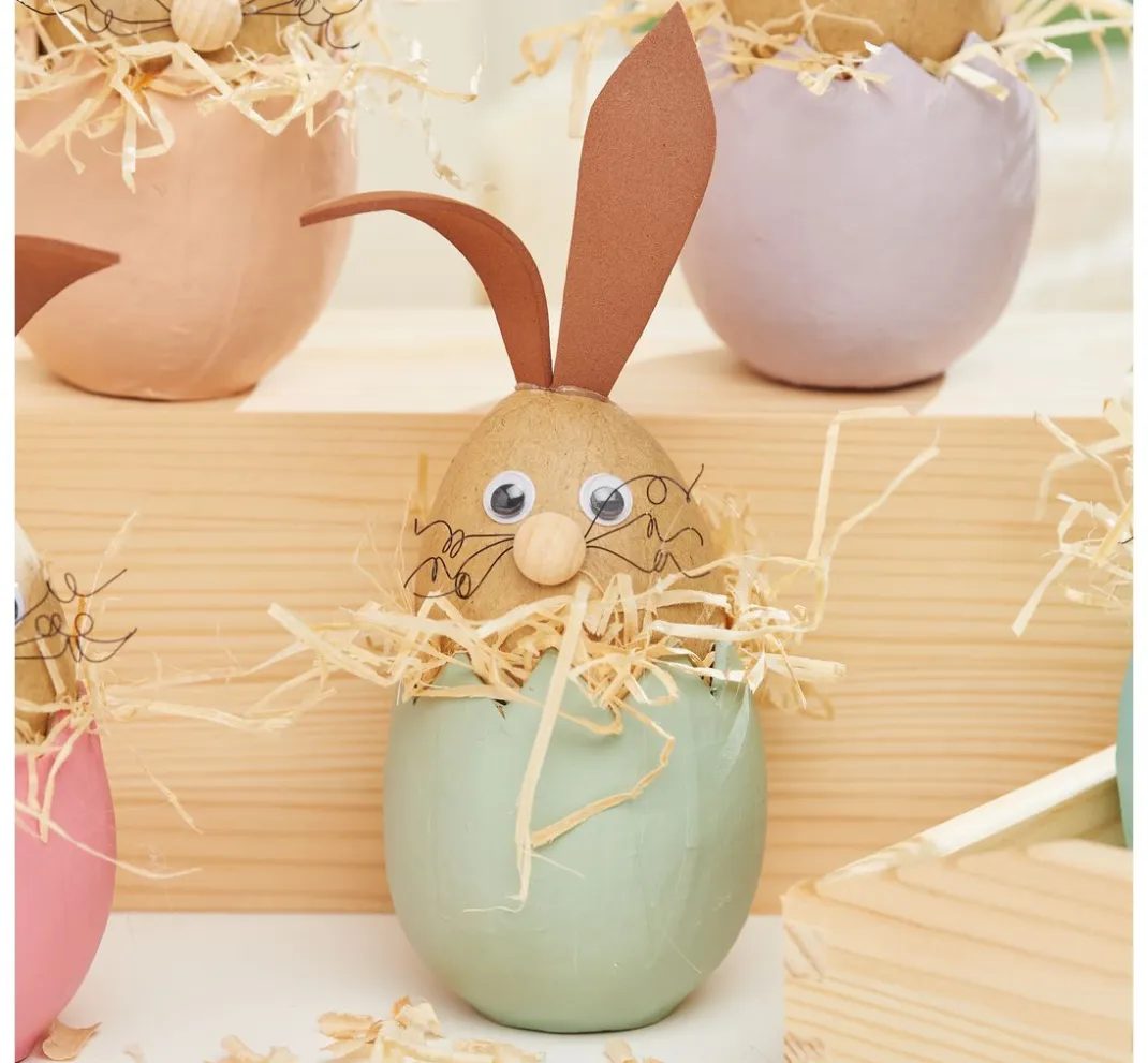 Kinder VBS Holz|Decoupage>Eierschalen, 5 Stück, Ø 6 cm
