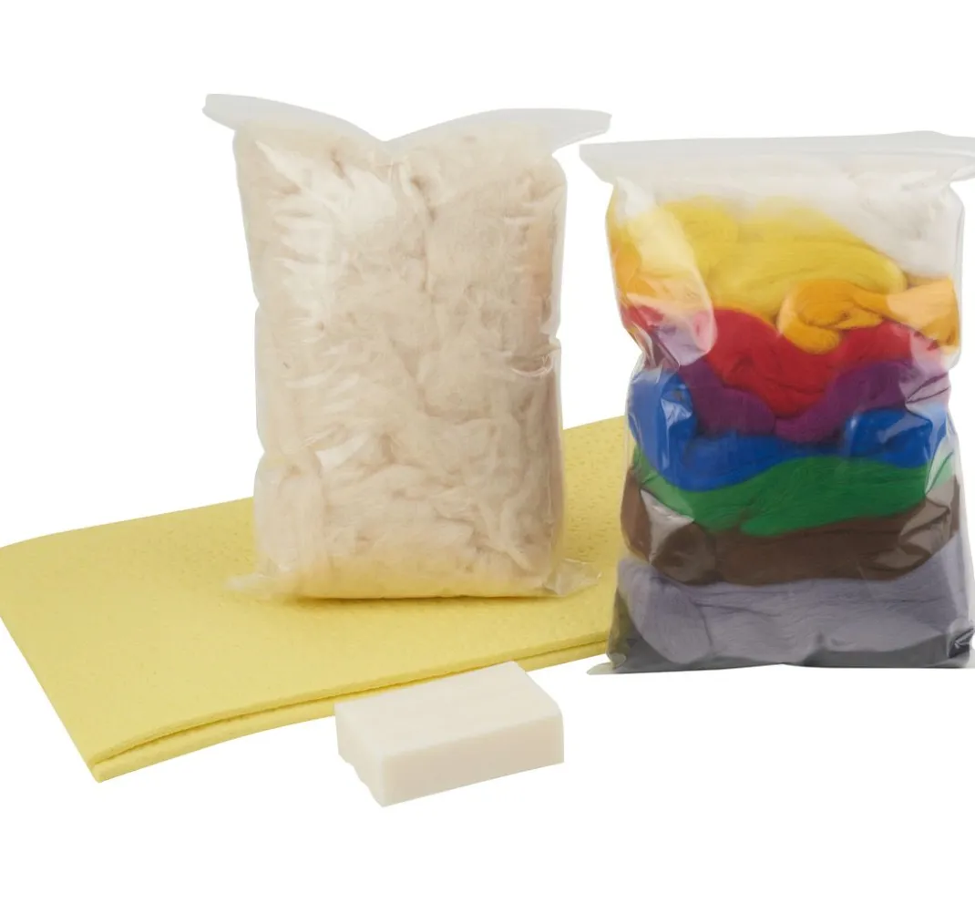 Kinder VBS Filz|Filzen>Einsteiger-Set "Nassfilzen"