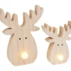 VBS Holz, Mdf & Pappmaché>Elch mit LED Nase