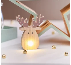 VBS Holz, Mdf & Pappmaché>Elch mit LED Nase