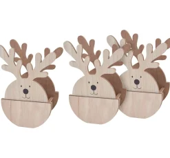 VBS Holz, Mdf & Pappmaché>Elchkörbchen "Funny Trio"