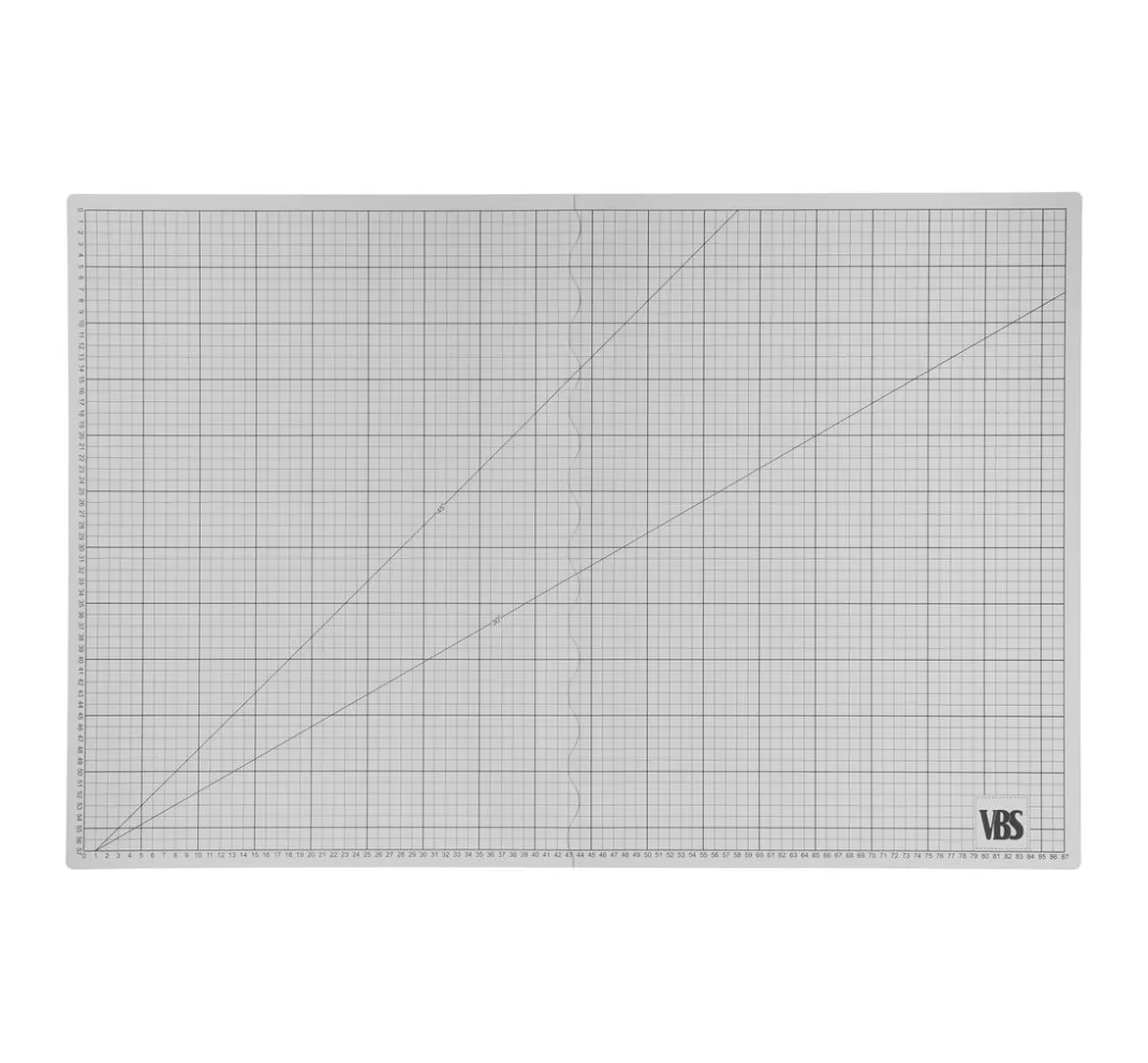 VBS Schneidematten & Unterlagen|Bastel - & Schneideunterlagen>Faltbare Schneidematte "Cool Grey"