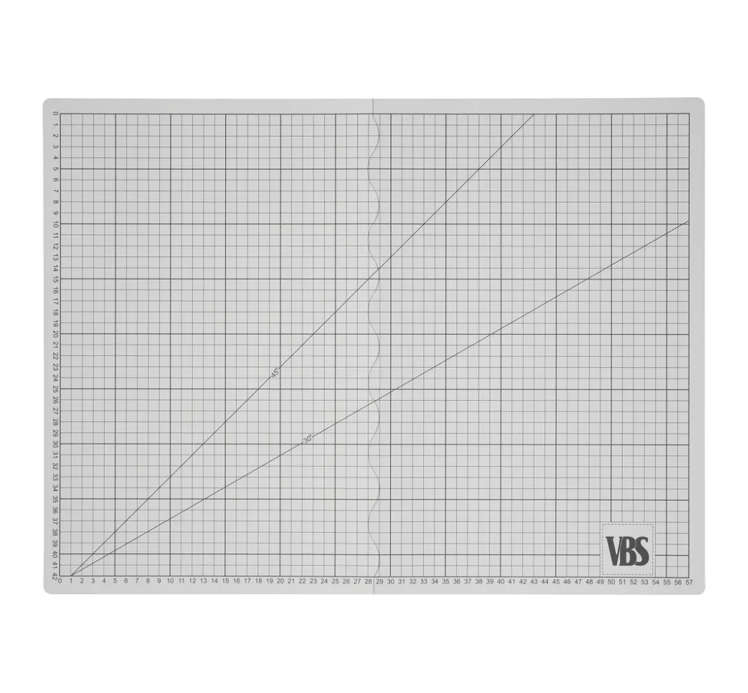 VBS Schneidematten & Unterlagen|Bastel - & Schneideunterlagen>Faltbare Schneidematte "Cool Grey"