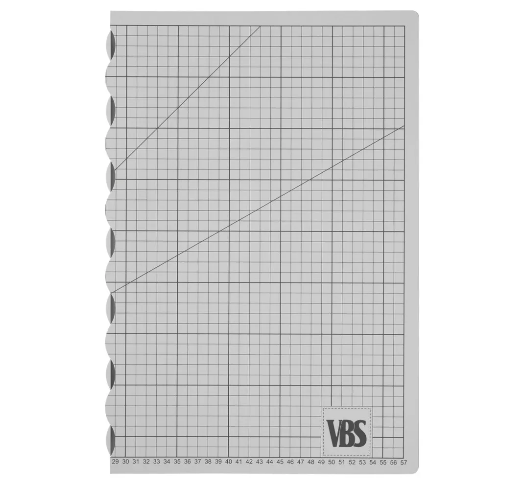 VBS Schneidematten & Unterlagen|Bastel - & Schneideunterlagen>Faltbare Schneidematte "Cool Grey"