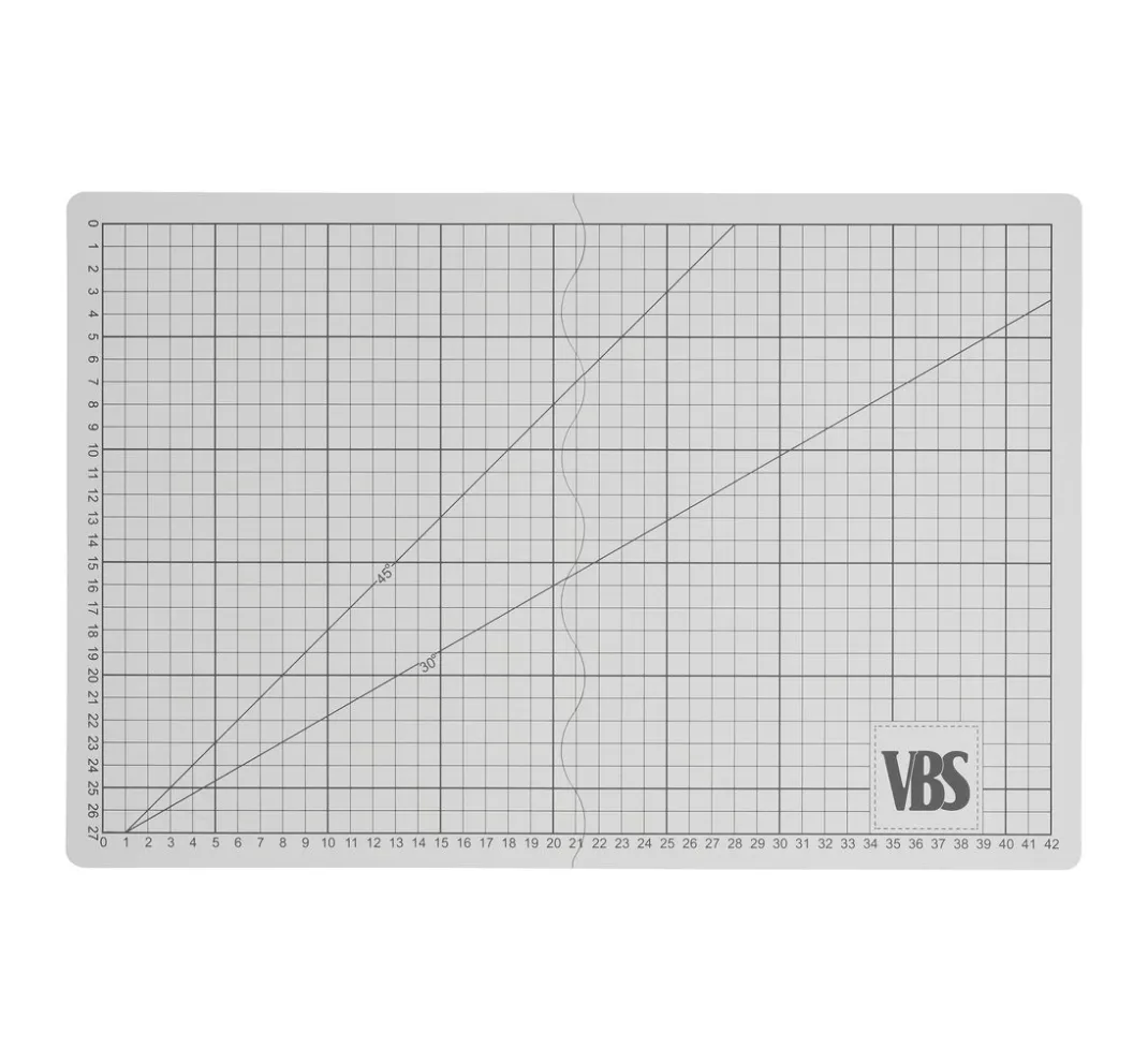 VBS Schneidematten & Unterlagen|Bastel - & Schneideunterlagen>Faltbare Schneidematte "Cool Grey"