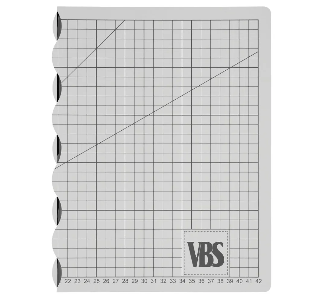 VBS Schneidematten & Unterlagen|Bastel - & Schneideunterlagen>Faltbare Schneidematte "Cool Grey"