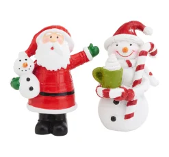 VBS Miniaturen|Dekofiguren & -Objekte>Figuren "Snowman & Santa"