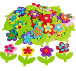Kinder VBS XXL Weiteres|Dekoelemente>VBS Filz-Streuteile "Blume"