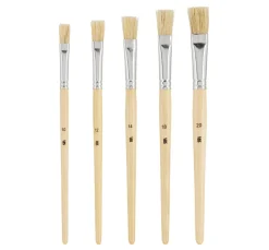 VBS Pinsel|Pinsel, Schwämme & Spachtel>Flachpinsel "NATURE", 5er-Set