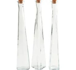 VBS Glasgravur|Glas- & Porzellanmalerei>Glasflaschen "Geo", 3er-Set