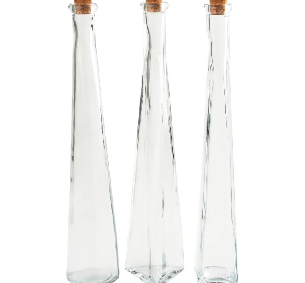 VBS Glasgravur|Glas- & Porzellanmalerei>Glasflaschen "Geo", 3er-Set