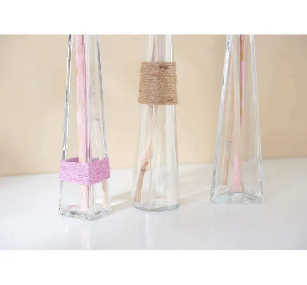 VBS Glasgravur|Glas- & Porzellanmalerei>Glasflaschen "Geo", 3er-Set